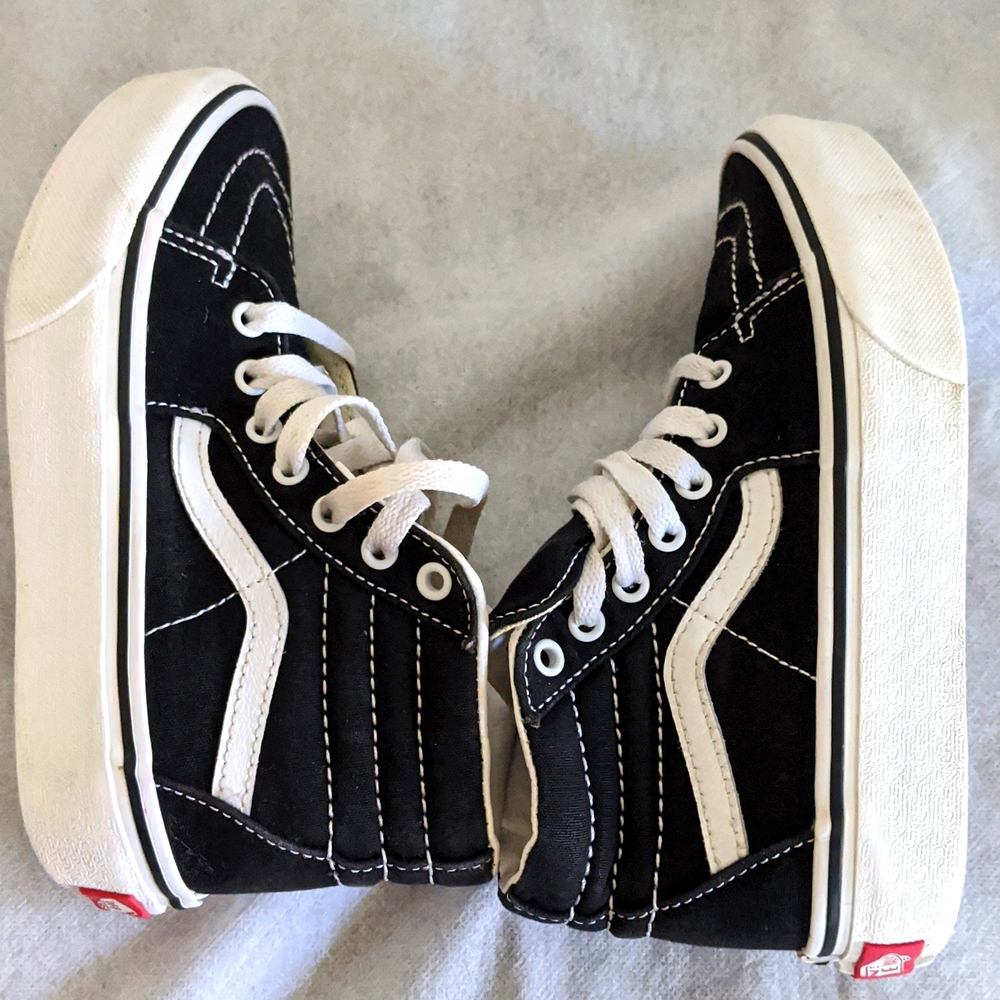 Vans Off The Wall High Top Kids Skateboard Sneakers - Picture 7 of 10